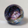 Handblown Glass Celestial Paperweight in Whirlpool Galaxy By Glass Eye Studio Artistic Artisan Crafted Paperweights