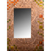 Heffernan Art Mirror Blossoms Galore Artistic Handwoven and Painted Copper Mirrors