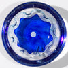 Hot Glass Alley Jake Pfeifer Foil Swedish Cerulean Blue Bowl Artistic Handblown Glass