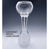 D. Bubbly Candle Holder in Clear