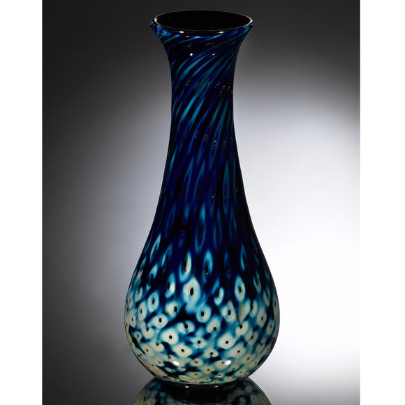 Hot Glass Alley Jake Pfeifer Treasure Teardrop Pineapple Vase Artistic Handblown Glass