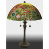 Jamie Barthel Le Jardins Reverse Hand Painted Glass Table Lamp, Contemporary Glass Lamps