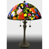 Jamie Barthel Midnight Garden Reverse Hand Painted Glass Table Lamp, Contemporary Glass Lamps