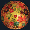 Jamie Barthel Spring Bouquet Reverse Hand Painted Glass Chandelier, Contemporary Chandeliers