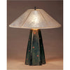 Jim Webb Studio 233 Six Sided Onyx Glaze Table Lamp Hopewell Collection with Silver Mica Shade