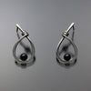 John Tzelepis Jewelry Sterling Silver Black Pearl Earrings EAR190SMPB-1 Handcrafted Artistic Artisan Designer Jewelry
