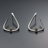 John Tzelepis Jewelry Sterling Silver Citrine Earrings EAR040SMSSCI Handcrafted Artistic Artisan Designer Jewelry