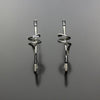John Tzelepis Jewelry Sterling Silver Earrings EAR360LGSS-3 Handcrafted Artistic Artisan Designer Jewelry
