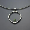 John Tzelepis Jewelry Sterling Silver Peridot Pendant Necklace PEN070PR Handcrafted Artistic Artisan Designer Jewelry