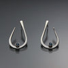 John Tzelepis Jewelry Sterling Silver or 14K Gold Swiss Blue Topaz Earrings EAR030SMSSLTZ Handcrafted Artistic Artisan Designer Jewelry