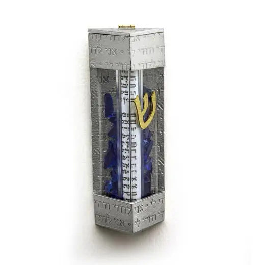 Joy Stember Metal Arts Studio Contemporary Wedding Shard Mezuzah 169-B Artistic Artisan Designer Judaica