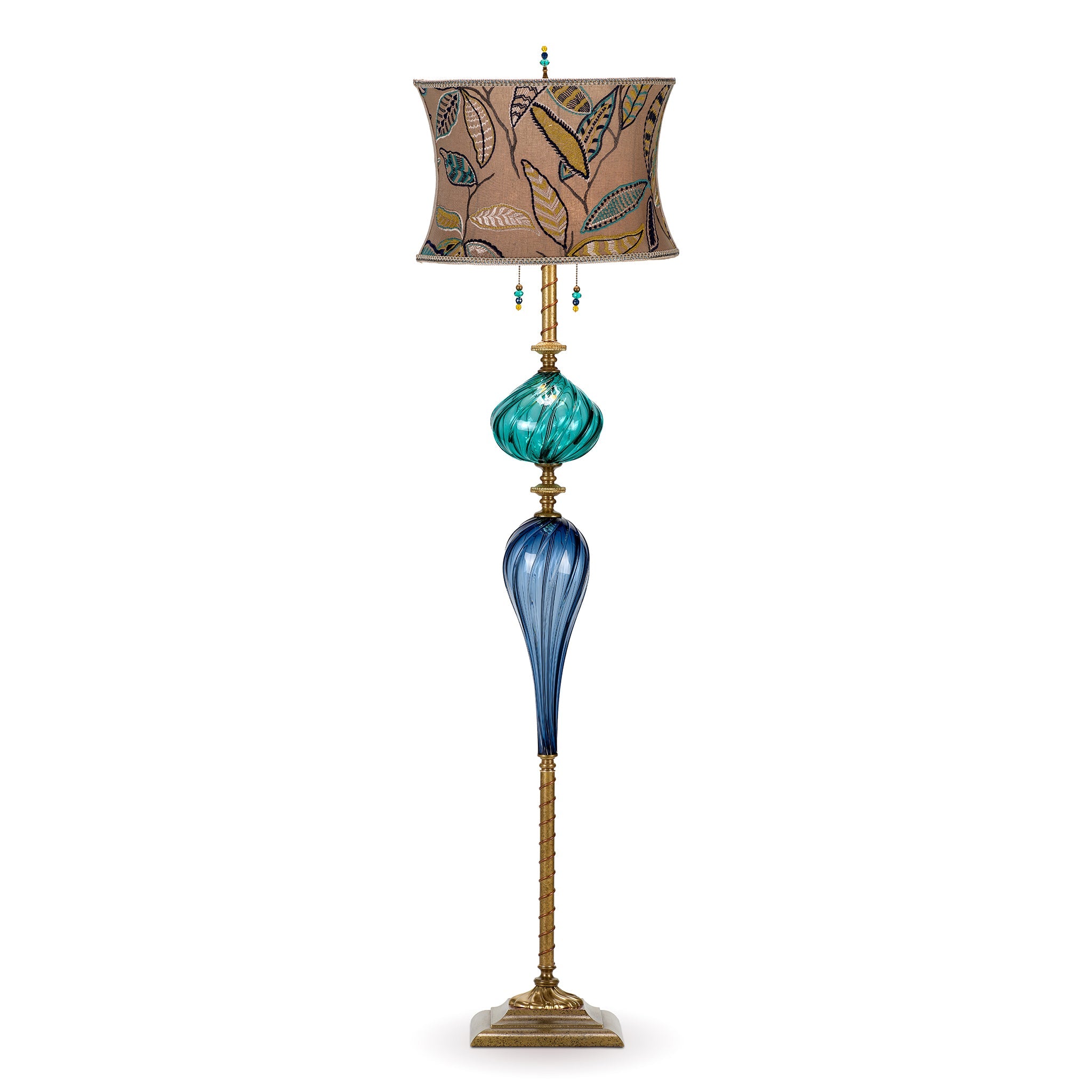 Floor lamps with colored glass shades store