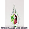 B. 7" H Magenta and Lime Green Dancing Souls