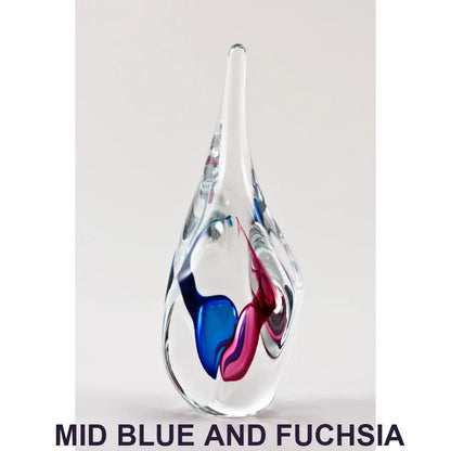 Krystyna Dancing Souls A. 7" H Fuchsia and Mid Blue