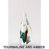 C. 10" H Amber and Tourmaline Dancing souls