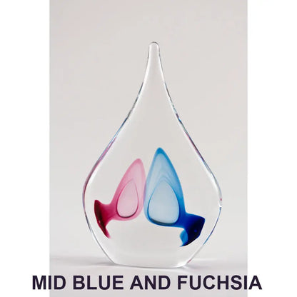 Mid Blue and Fuchsia Friends