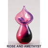C. Rose and Amethyst Small Vase