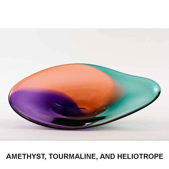 A. Amethyst, Tourmaline, and Heliotrope