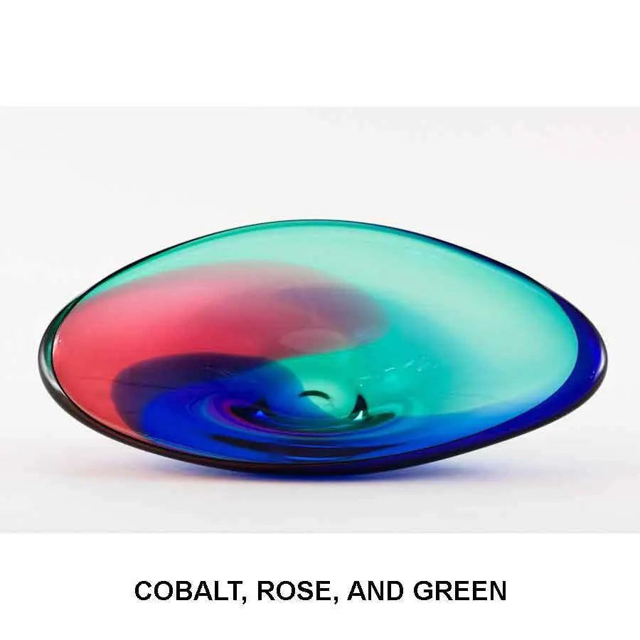 Krystyna Glass Tri Color Plate Hand Blown Art Glass – Sweetheart ...