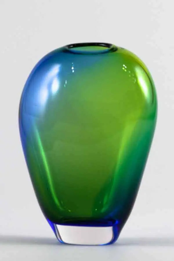 Krystyna Glass Tri-Color Vase Hand Blown Art Glass – Sweetheart Gallery ...