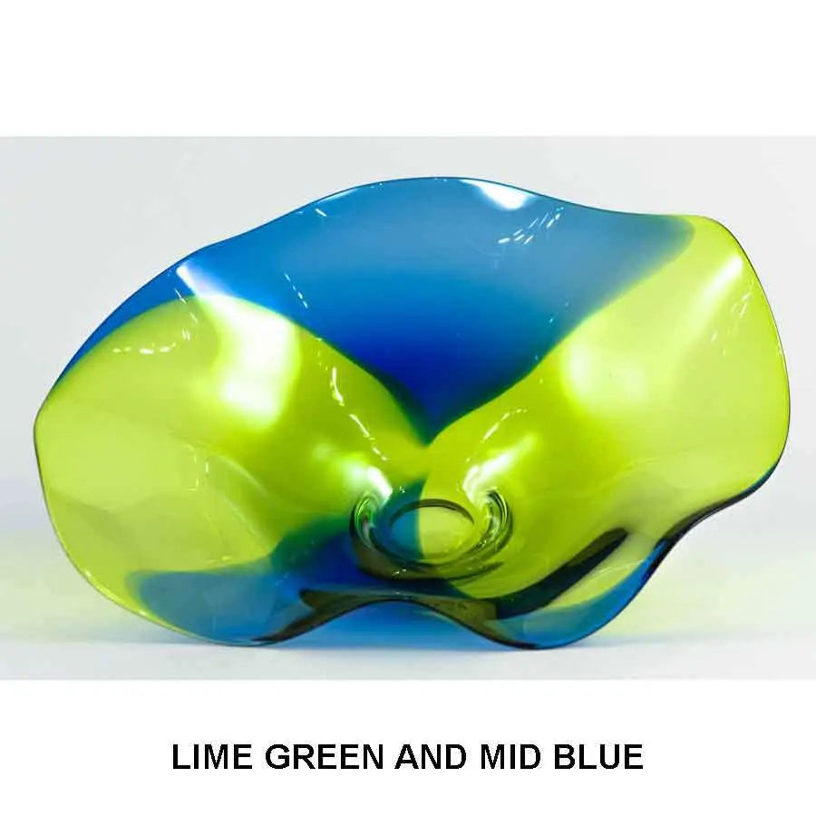 Lime Green and Mid Blue