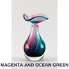 Magenta and Ocean Green Oil Lamp