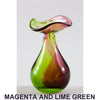 Magenta and Lime Green Oil Lamp