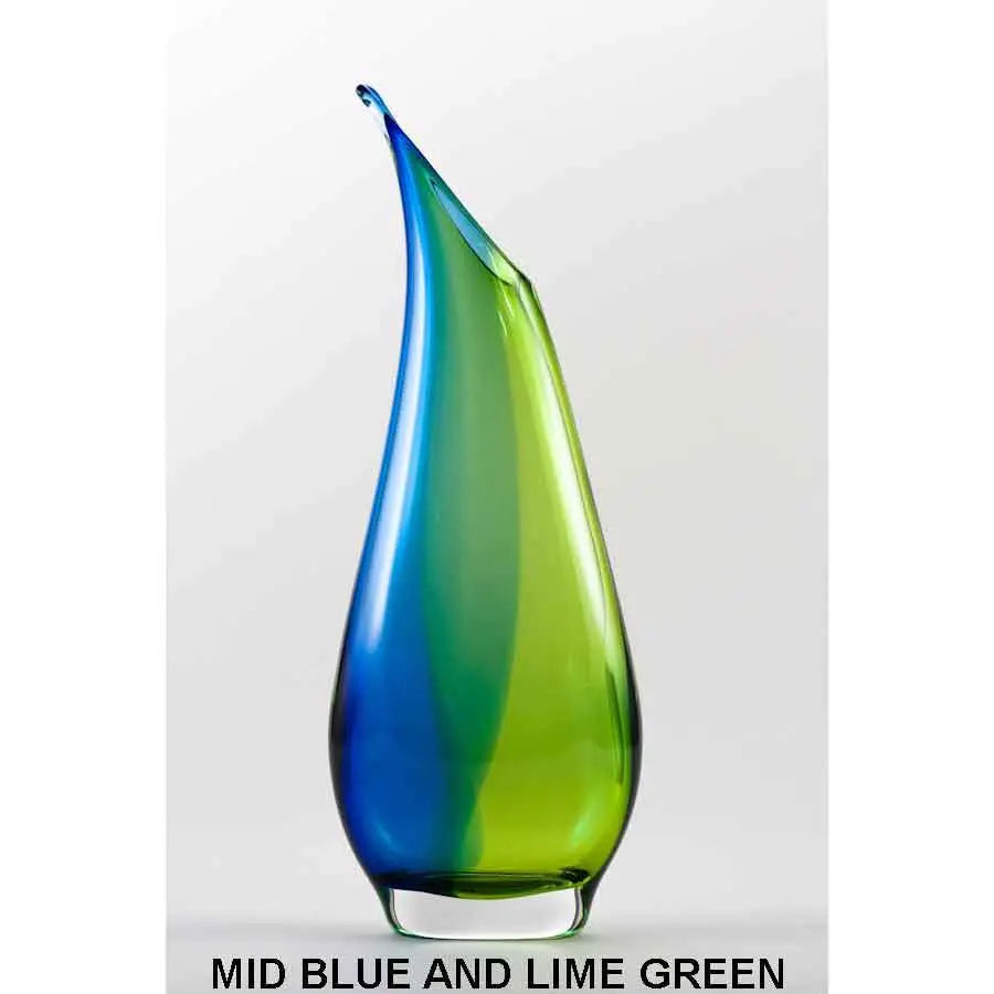 Mid Blue and Lime Green