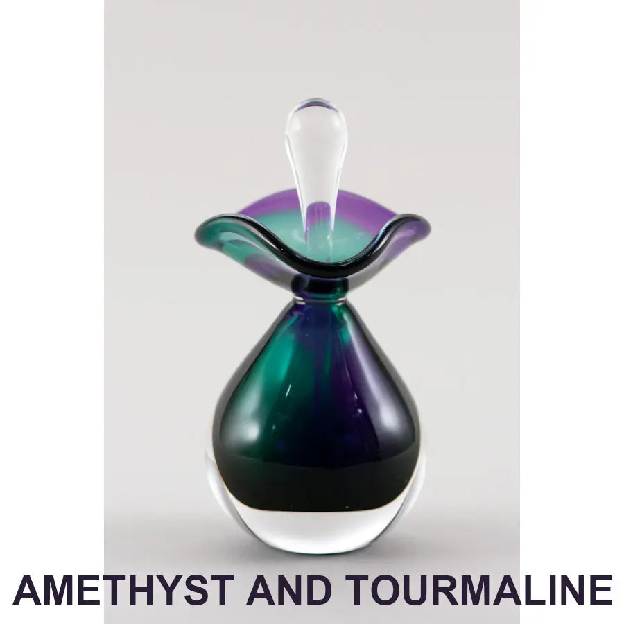C. Amethyst and Tourmaline Perfume Bottle
