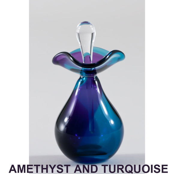 A. Amethyst and Turquoise Perfume Bottle