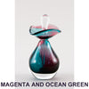 E. Magenta and Ocean Green Perfume Bottle