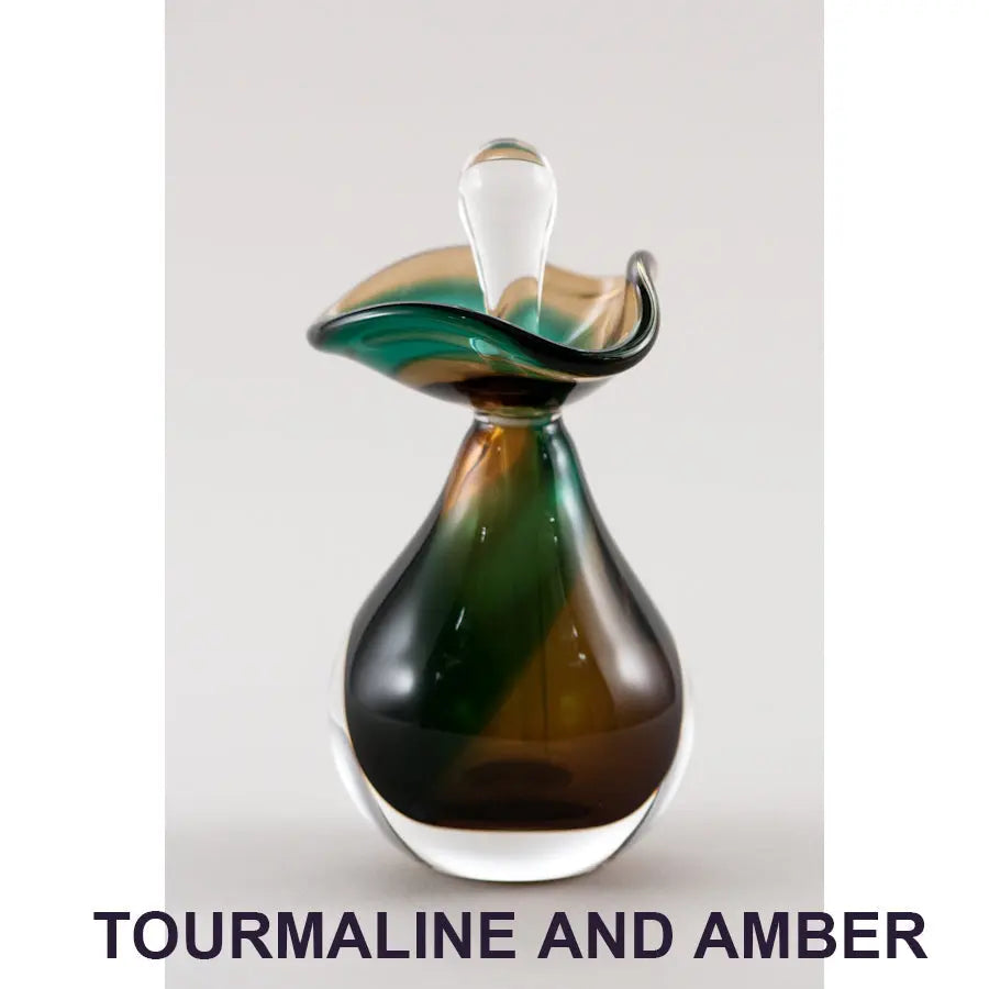 D. Tourmaline and Amber Perfume Bottle