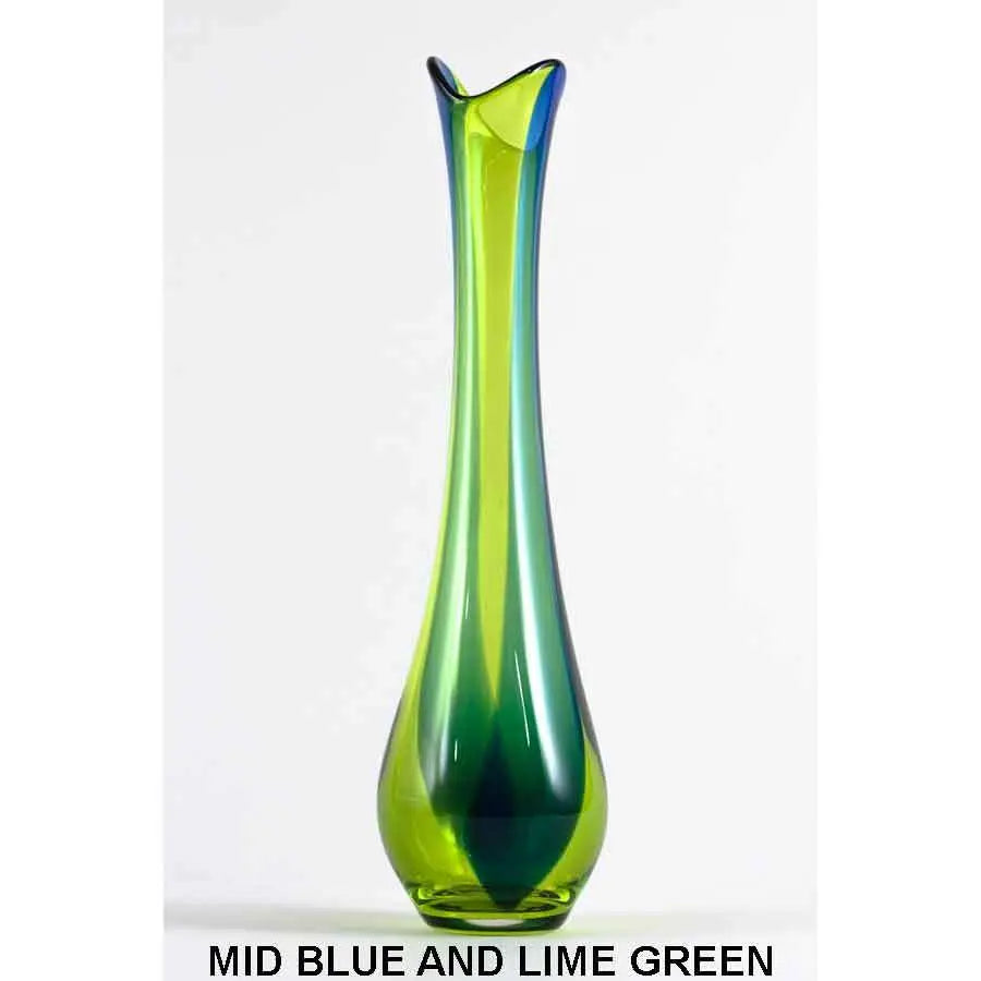 Mid Blue and Lime Green