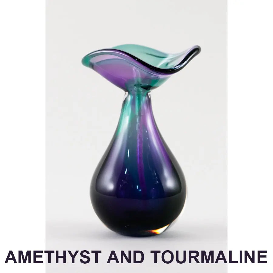 Amethyst and Tourmaline Oil Lamp
