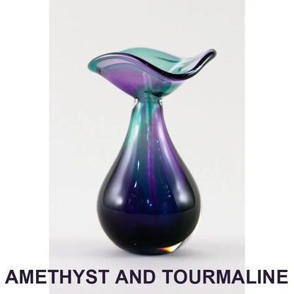 Amethyst and Tourmaline Oil Lamp