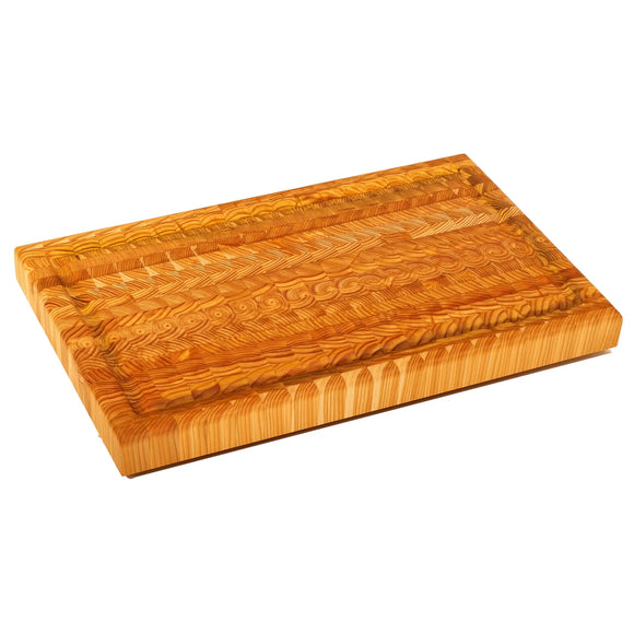 Larch Wood Carver's CAR End Grain Cutting Board