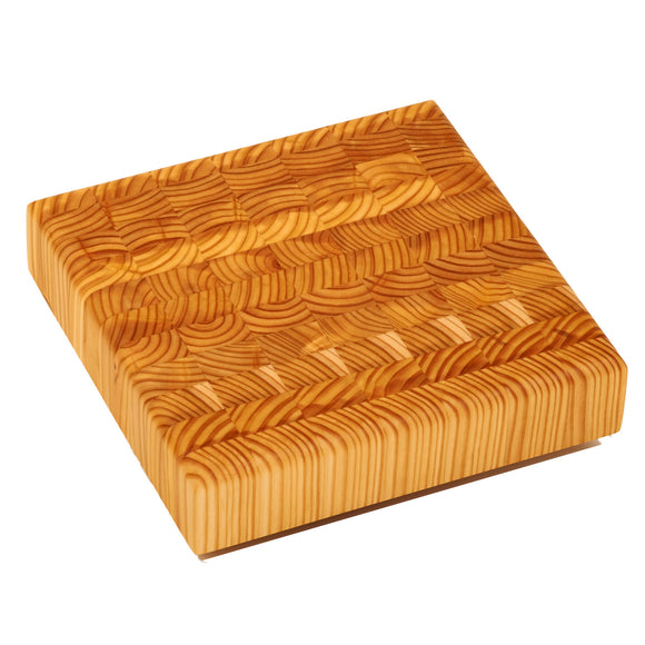 Larch Wood Cheese CHE End Grain Cutting Board