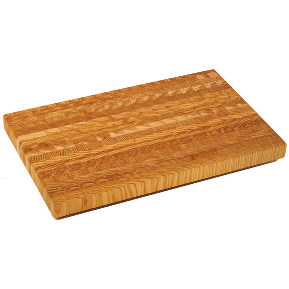 Larch Wood Large LG End Grain Cutting Board