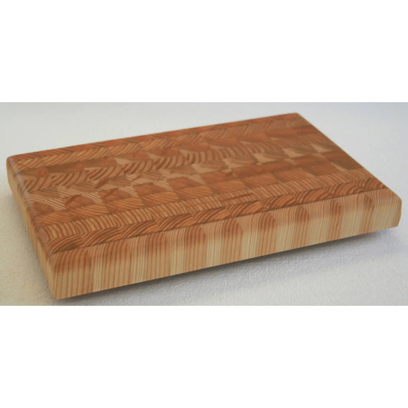 Larch Wood Small One Hander OHSM End Grain Cutting Board