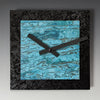 8x8 Square Black with Verdigris Copper Wall Clock by Leonie Lacouette