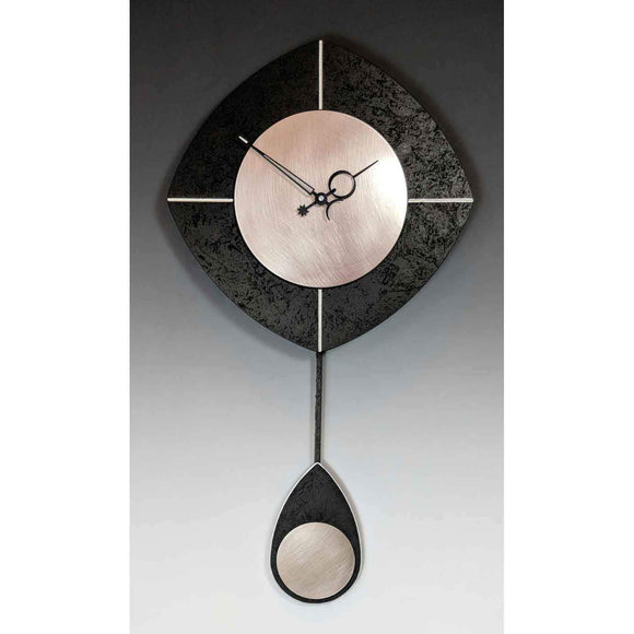 Leonie Lacouette Black L Drop Pendulum Wall Clock Artistic Artisan Designer Clocks