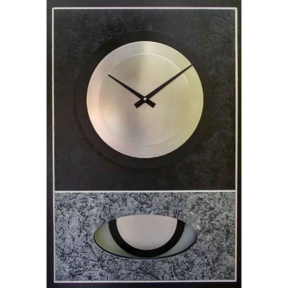 Leonie Lacouette Black and Silver Walid Pendulum Wall Clock