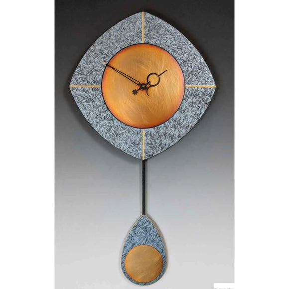 Leonie Lacouette Blue L Drop Pendulum Wall Clock Artistic Artisan Designer Wall Clocks