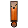 Leonie Lacouette Ginger Copper and Rusted Steel Pendulum Wall Clock Artistic Artisan Designer Clocks
