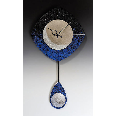 Leonie Lacouette L Drop Moon Wall Clock with Pendulum Leonie Lacouette Celeste B Wall Clock with Pendulum Artistic Artisan Designer Wall Clocks