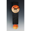 Leonie Lacouette Narrow Black and Copper Pendulum Clock, Artistic Artisan Designer Clocks