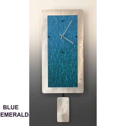 Pendulum Clocks, B820P, B1020P, B1224P in Blue Emerald Blend by Linda Lamore