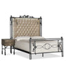 Luna Bella Ambrosia Bed with Hand Forged Iron Blackened Steel Gold Accents Artistic Artisan Designer Beds