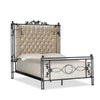 Luna Bella Ambrosia Bed with Hand Forged Iron Blackened Steel Gold Accents Artistic Artisan Designer Beds