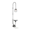 Luna Bella Elroy Floor Lamp with Hand Forged Iron and Leaded Crystal Artistic Artisan Designer Floor Lamps